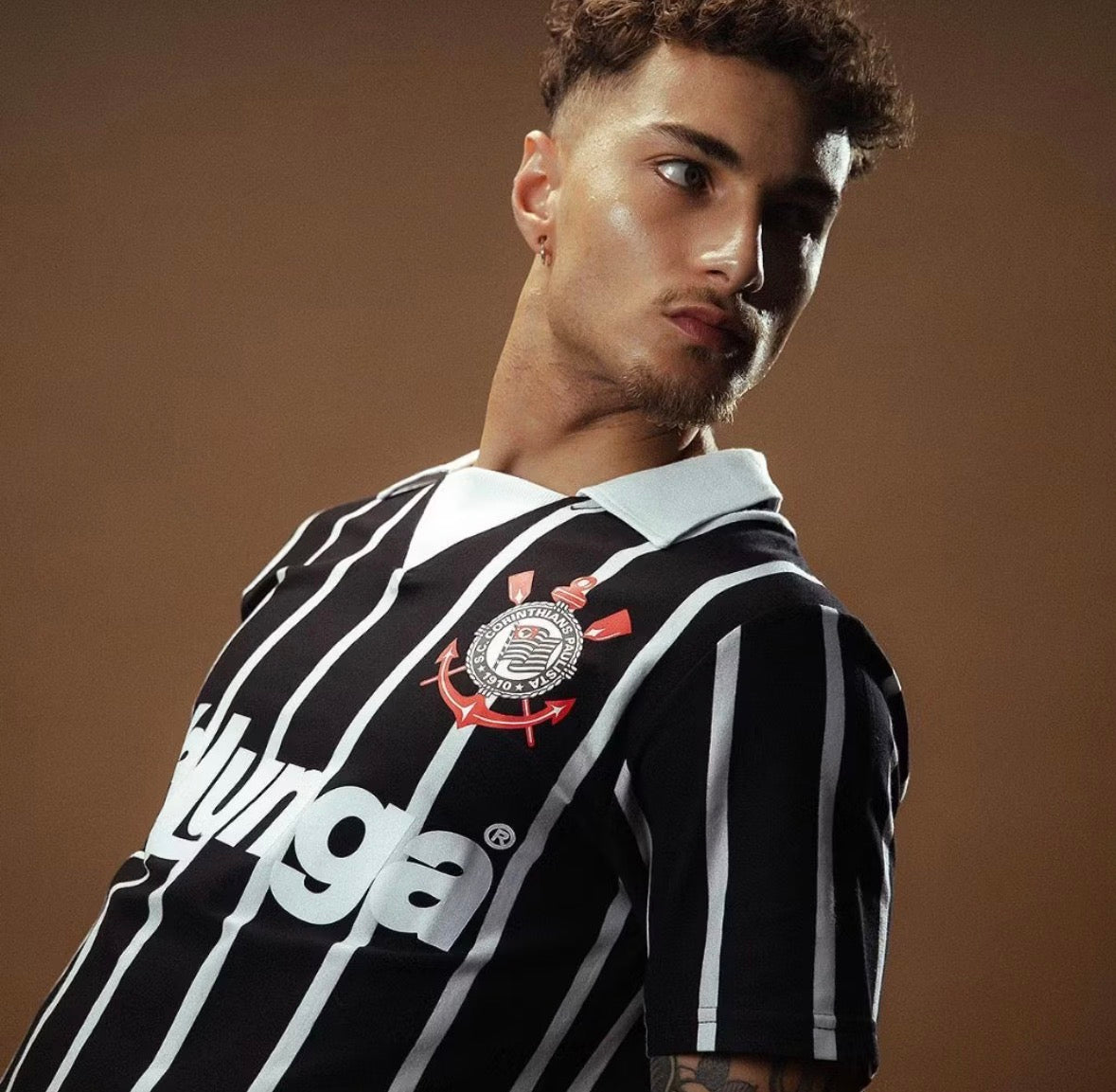 Camisa Polo Retrô Corinthians 1990 Kalunga Masculina Oficial