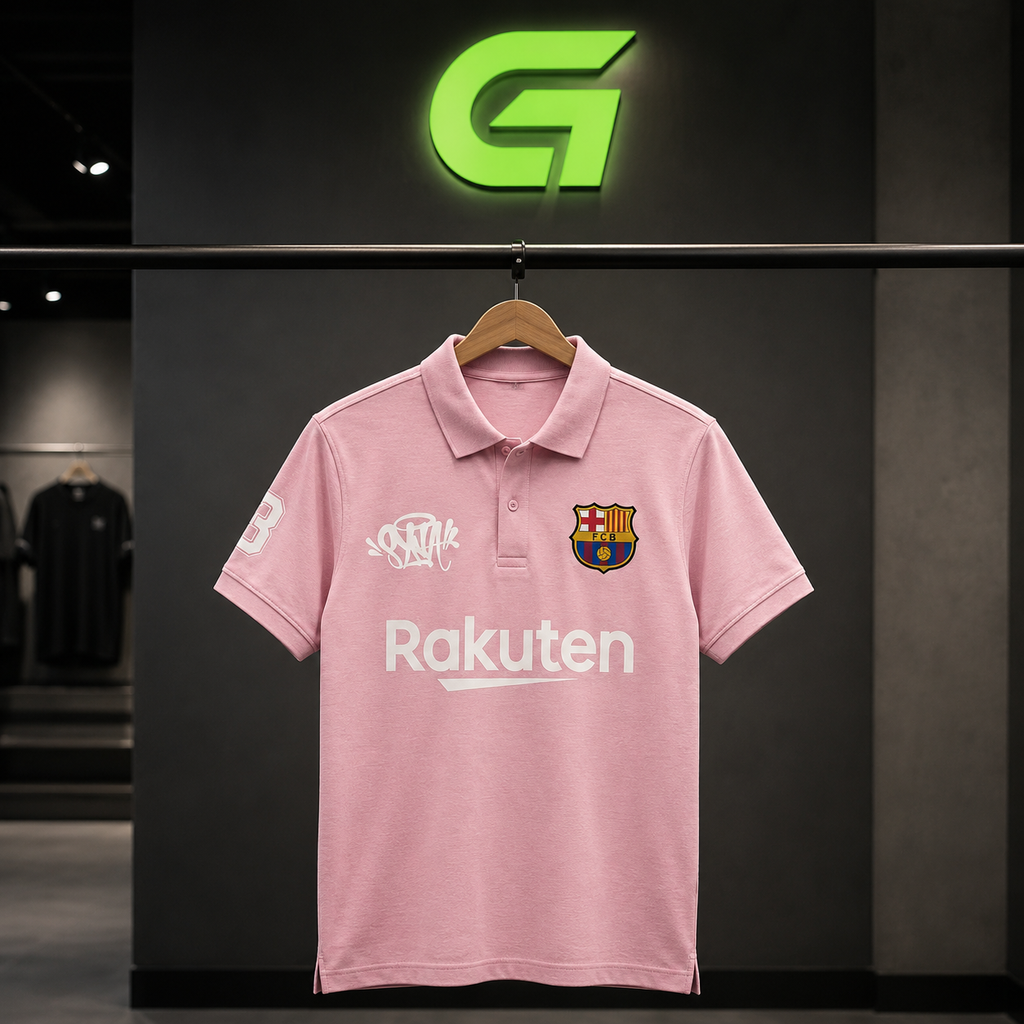 Camisa Polo Barcelona Rosa