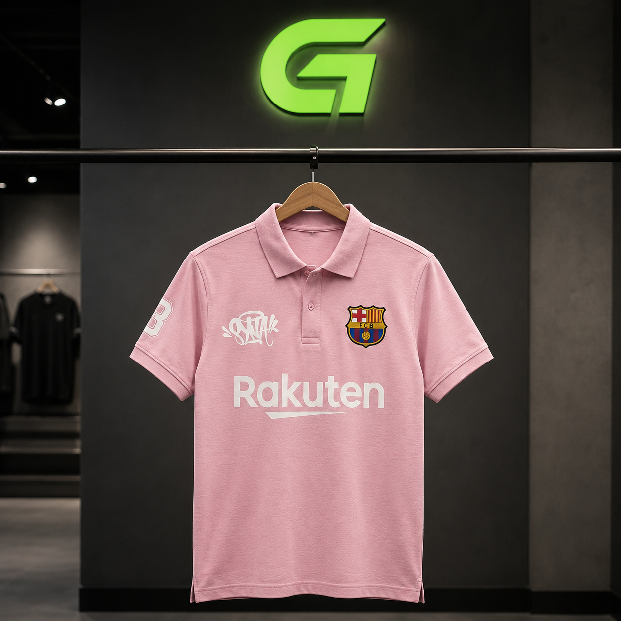 Camisa Polo Barcelona Rosa