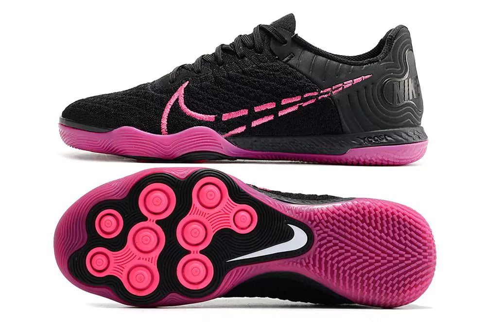 Chuteira Futsal Nike React Gato IC - Preto/Rosa