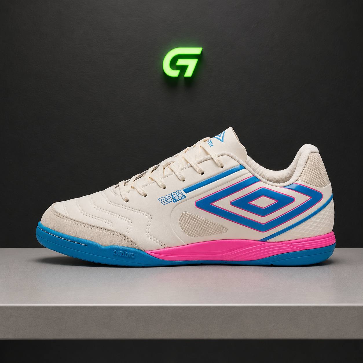 Umbro Pro 5 Branca-Rosa