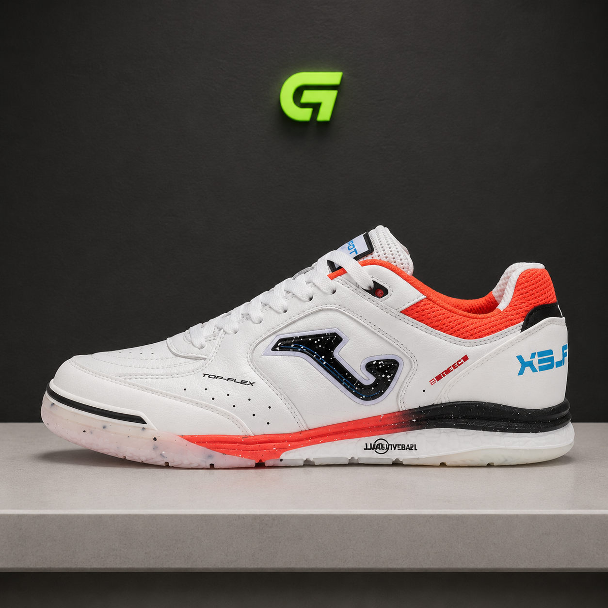 Joma Top Flex Rebound IC - Branco/Vermelho