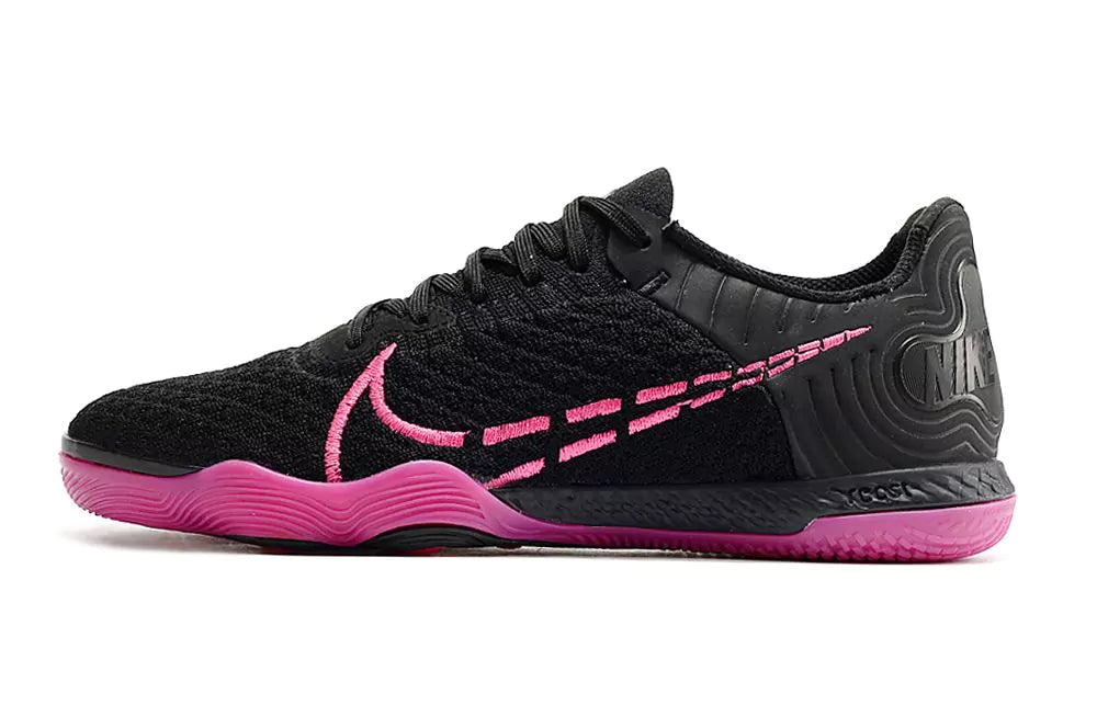 Chuteira Futsal Nike React Gato IC - Preto/Rosa