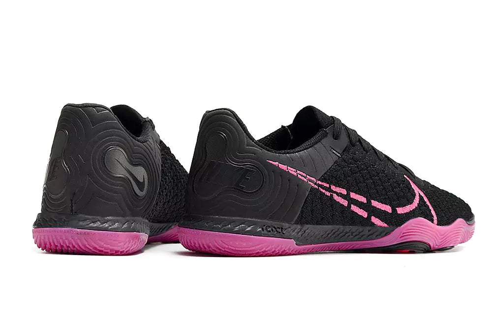 Chuteira Futsal Nike React Gato IC - Preto/Rosa
