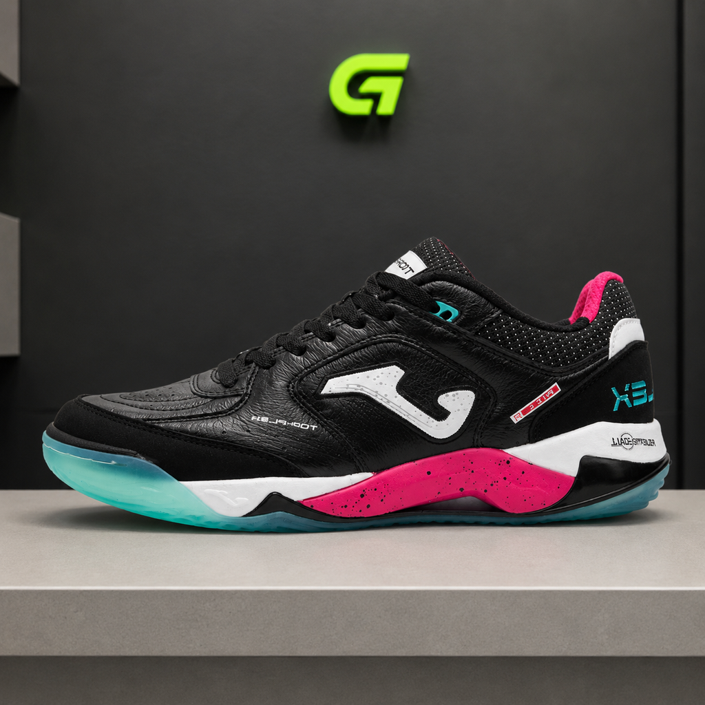 Joma Top Flex Plus Rebound IC - Preto/Rosa