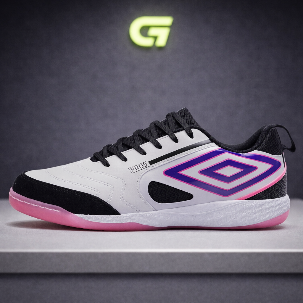 Umbro Pro 5 Bump Branco-Roxo